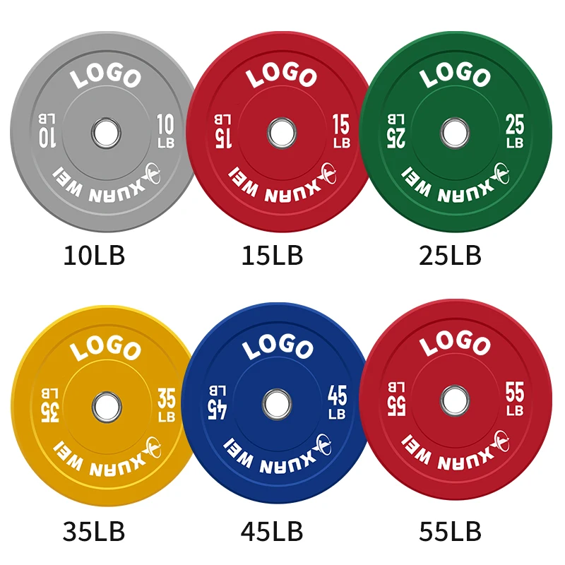 Wholesale Weight Lifting Plates Cast Iron Lbs Gym Custom Bumper Plates Rubber Pates Weights