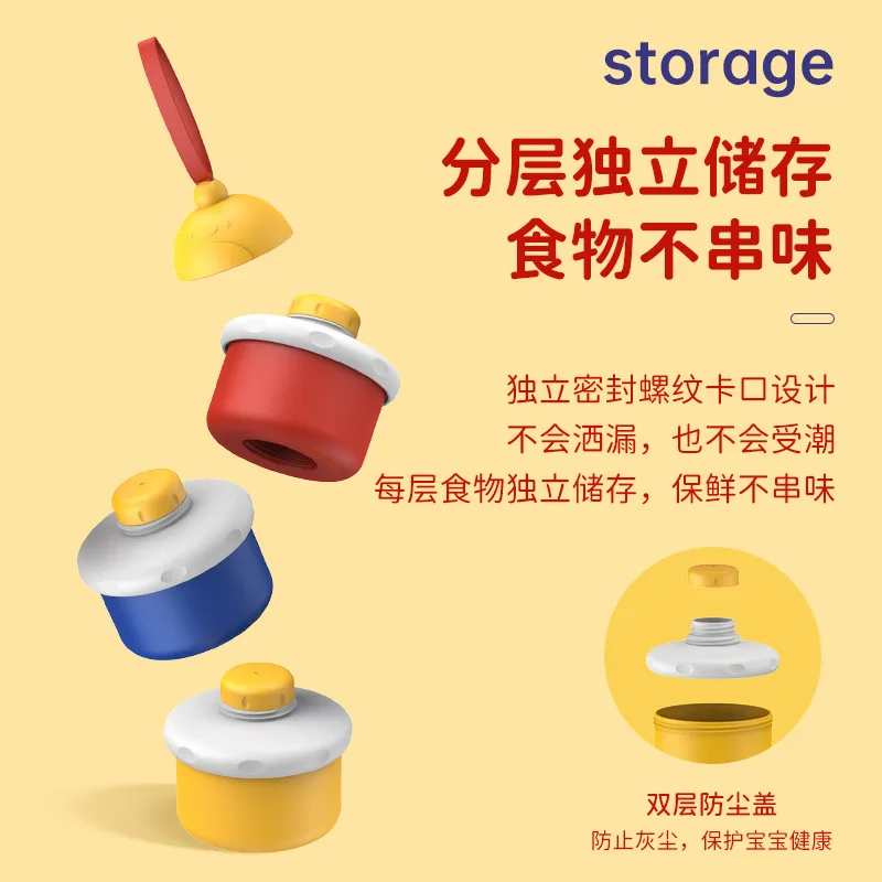 Baby Supplies Box Outdoor Portable baby children  Food Storage Box Milk Powder Container