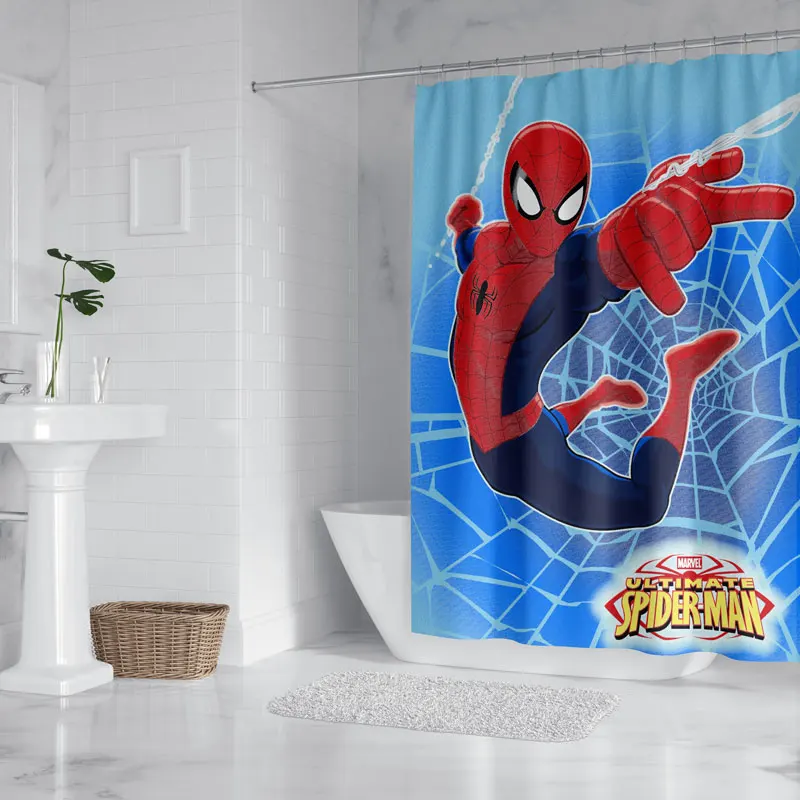 Hot Sale Cartoon Cheap Wholesale Kids Waterproof Bathroom Printing Digital Cartoon Bathroom Shower Curtain