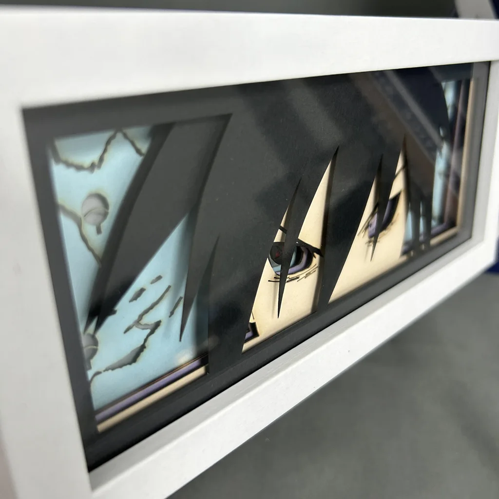 Производитель оптовая продажа 3D бумажные скульптурные Ночные светодиодные лампы с/без пульта дистанционного управления для украшения дома аниме световой короб