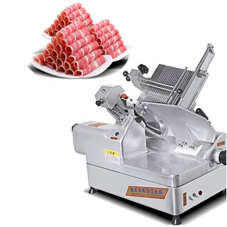 Commercial Bacon Slicer Meat Cutter Beef Cutting Wholesale Price Automatic Frozen Meat Slicing Machine