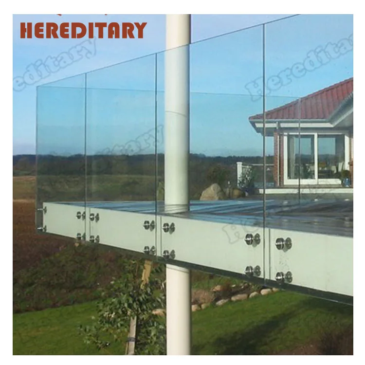 304 316 2205 stainless steel railing fittings hardware glass standoff adjustable railing