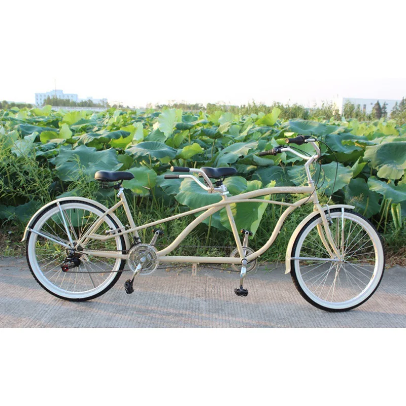  High carbon steel 26 inch 21 speeds OEM/ODM Quality two seats beach cruiser tandem