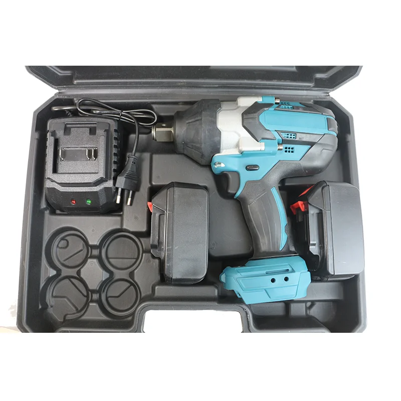 Rechargeable Brushless High torque High Speed Electric Cordless Li-ion Battery Power Impact Wrench For Trucks