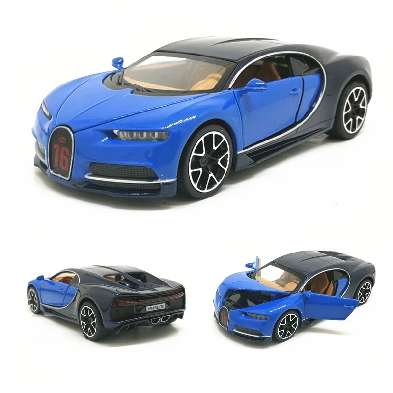 Amazon масштаб 1:32 Bugatti Chiron автомобиль литой игрушечный автомобиль модель автомобиля Металлическая Модель автомобиля игрушки с тянущимся черным звуком для детей