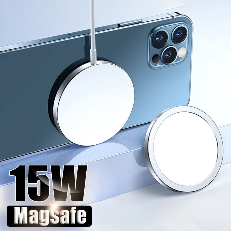  15 Вт Быстрая зарядка Magsafe Зарядное устройство для Iphone 12 Pro Max 11 телефон Беспроводное зарядное Samsung Xiaomi Huawei ЕС и США Pd быстрое на