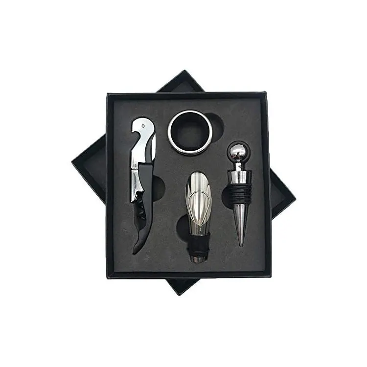 Professional Wine Lovers Wine Tasting Kit 4-piece Corkscrew Wine Opener Set