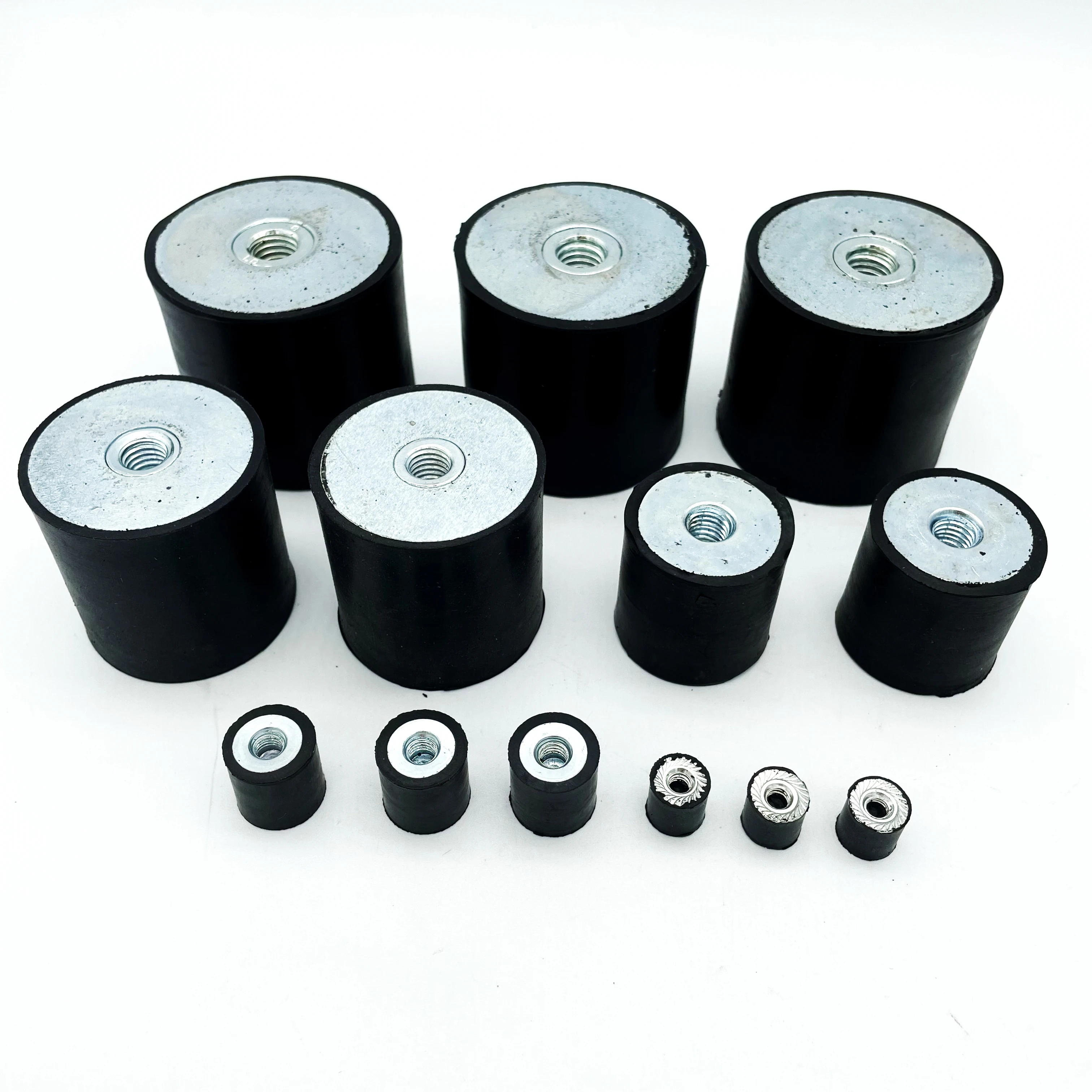 SHQN Вибрационный изолятор Silent Blocks черный NBR DD Type M8 40*40 резиновые амортизаторы с различными