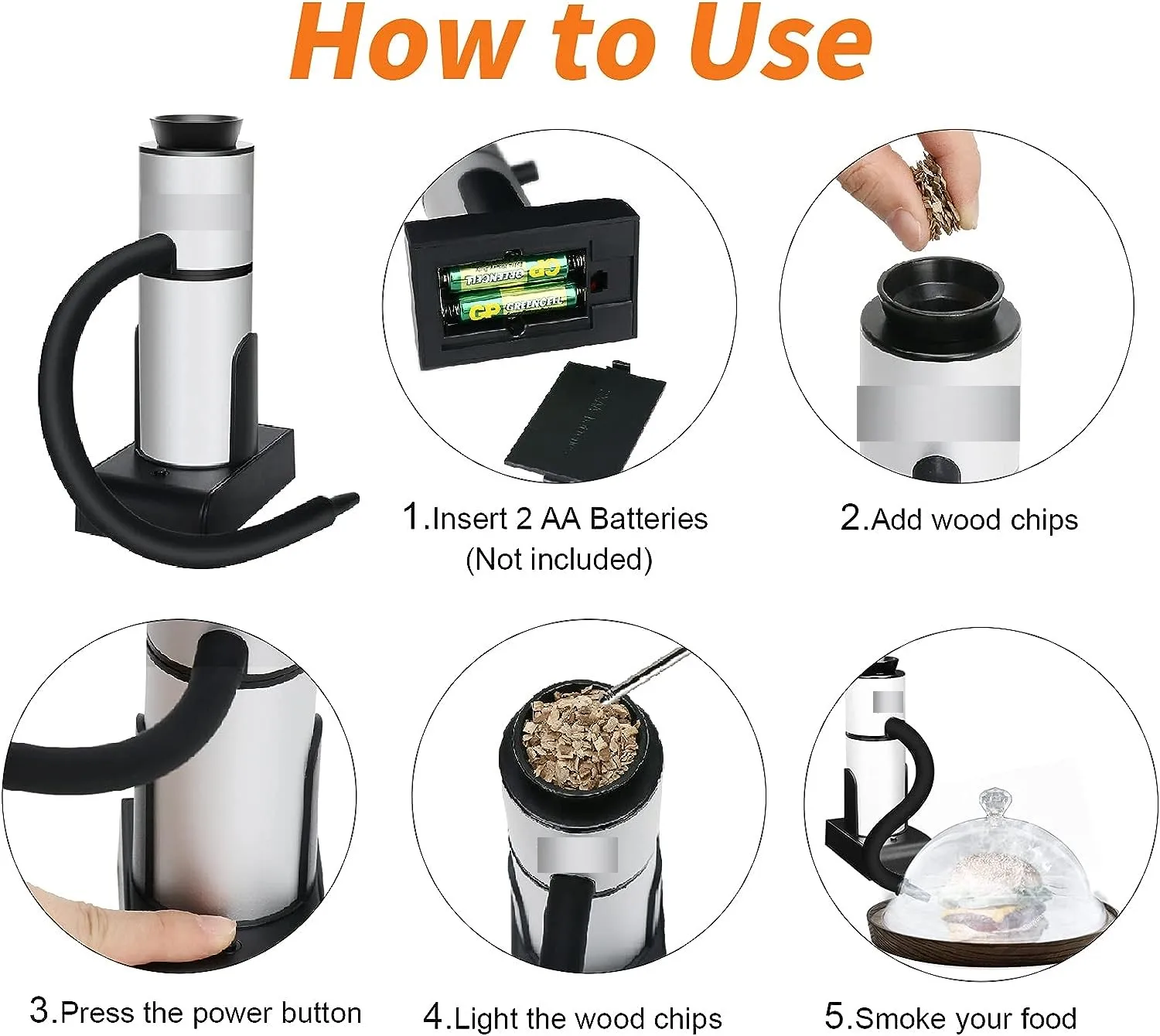 New Handheld Cold Smoker gun Molecular Cooking whisky Steak Smoked Gun Sawdust Small Kitchen Appliance Set