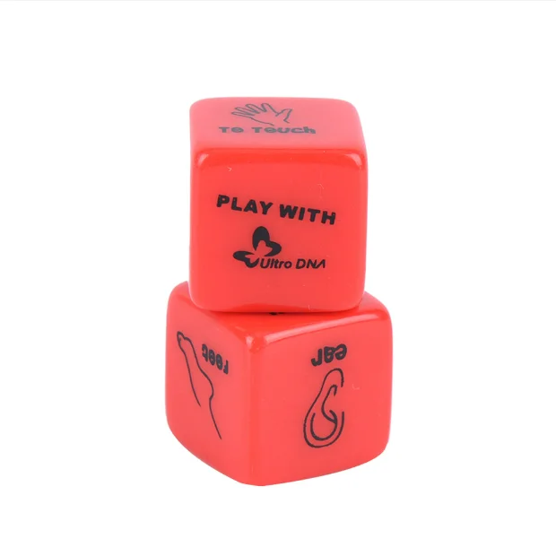 6PC/set 6 Sides Cube Adult Couple Love Dice Position Fun Sexy Party Games Red Erotic Sex Dice Set