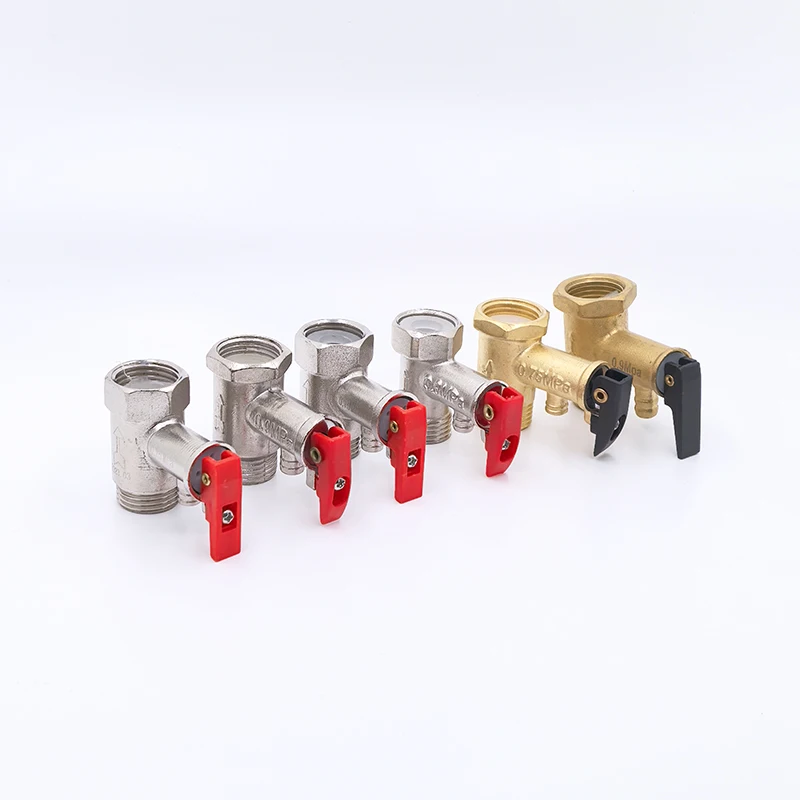 Hot Selling Brass Nickle Plated Safety Valve / Multi-function Valve for Storage Water Heater Special for Electric Water Heater