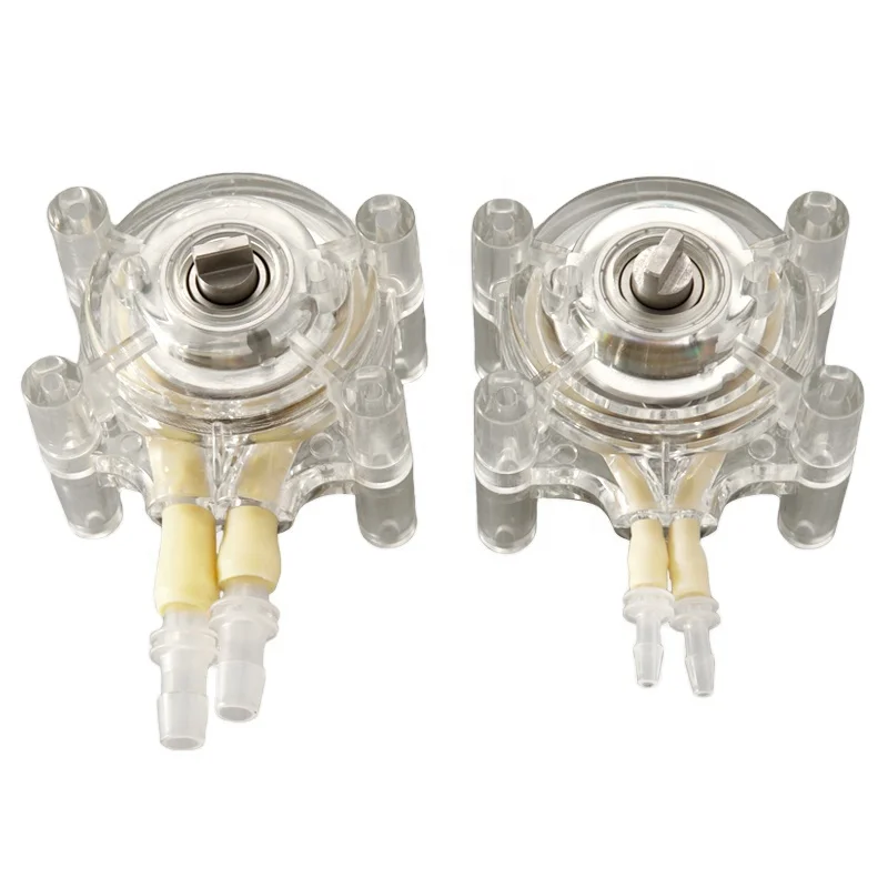 Easy Loading Silicone Rubber Tubing Peristaltic Pump Head Medical Bottle Filling