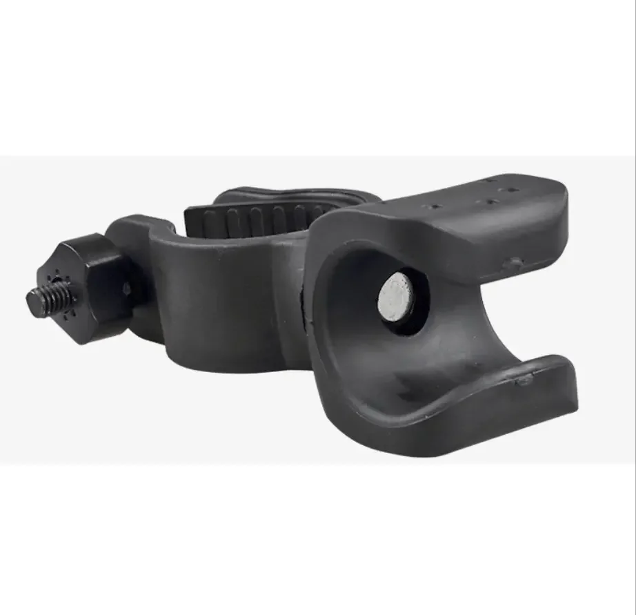 360 Swivel Wholesale Cycling Grip Mount Bike Clamp Bicycle Flashlight LED Torch Light Plastic Holder Clip