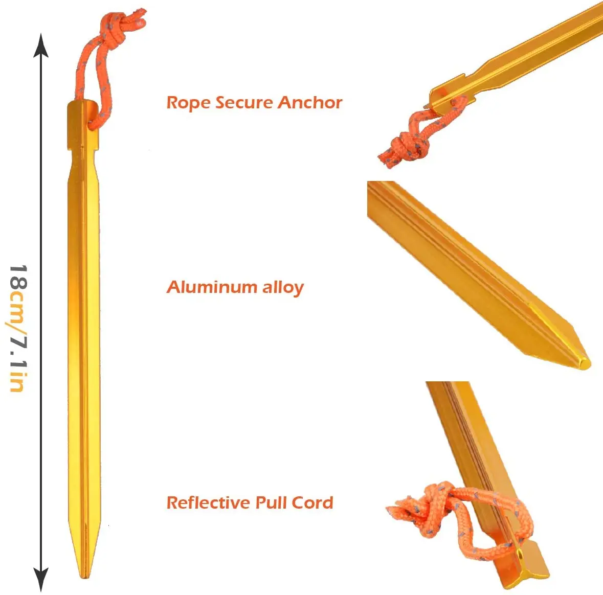 7001aluminum High Strength Steel Tent Peg China Manufacturer Custom Tent peg liberty tent peg