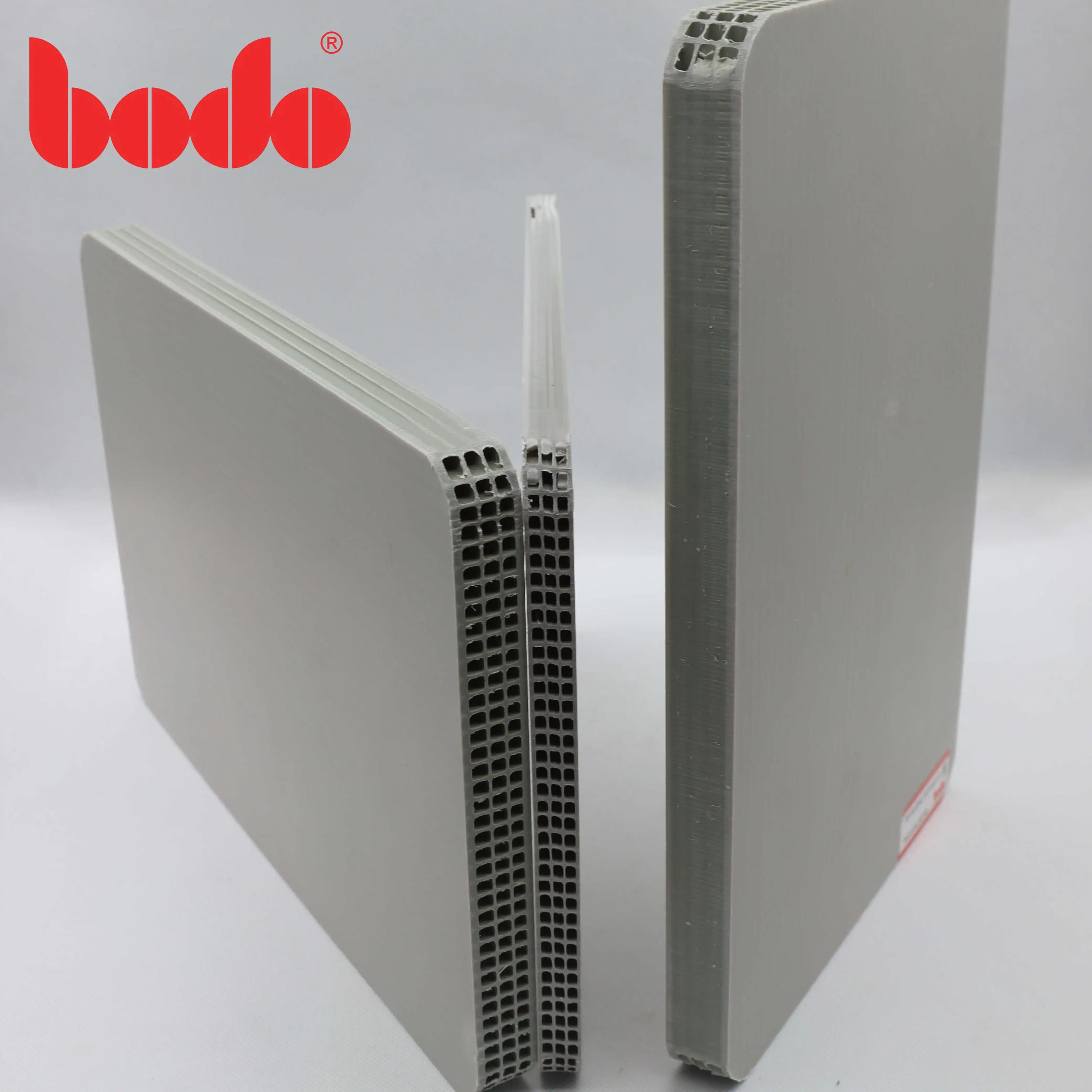 Grey 12-18mm hollow PP formwork sheet 1220x2440mm for engineering construction and decoration