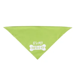 Custom Double Layers Dog Birthday Bandana Boy Girl Pet Dog Triangle Scarfs for Medium Dogs Themed Birthday Party Supplies