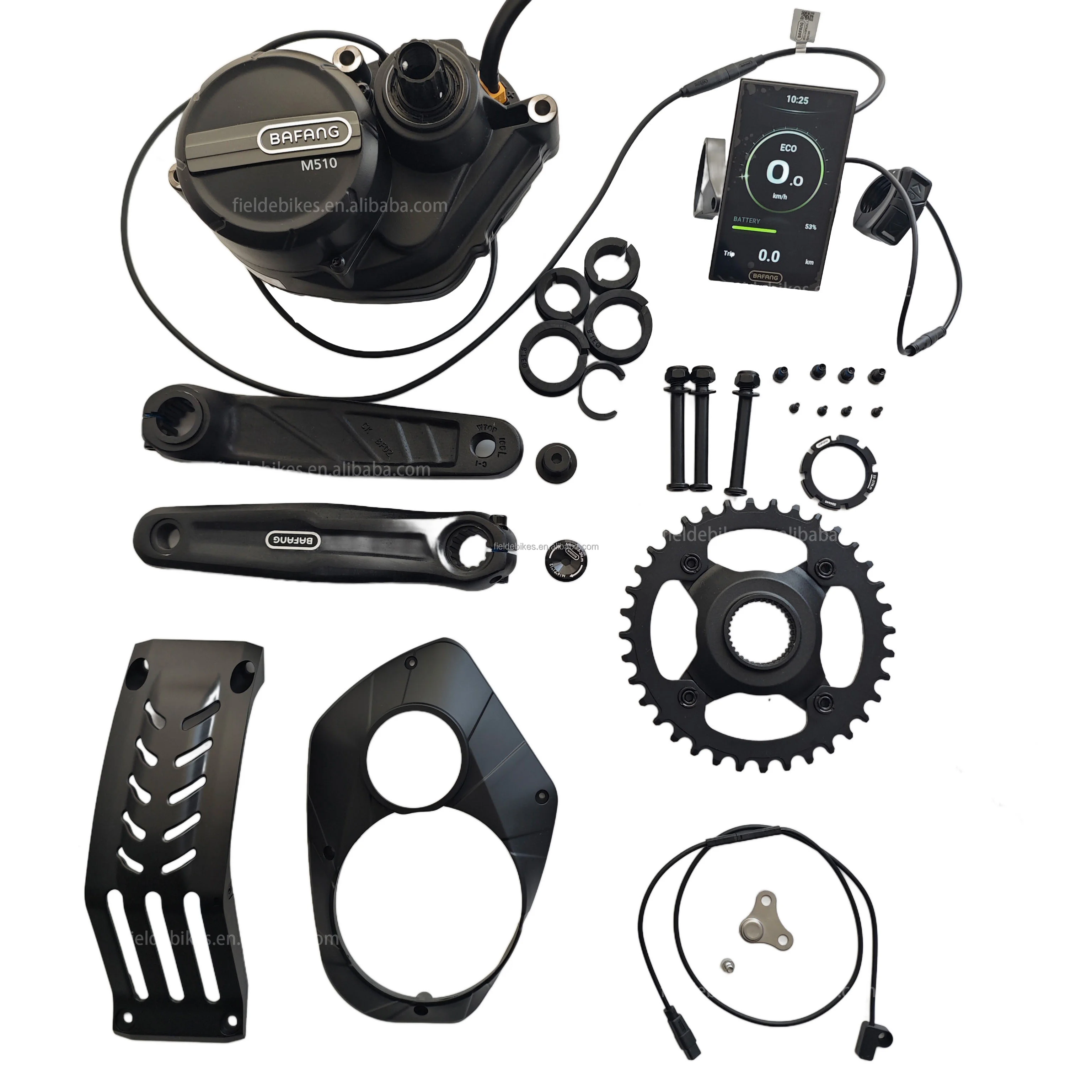 2024 готов к отправке Bafang M510 48 В 250 Вт G522 Mid Motor Kit с DPC010 BT дисплеем разным датчиком скорости