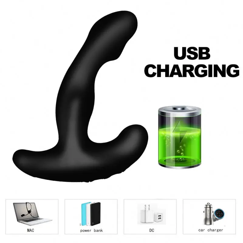 Silicone 9 Modes Male Prostate Massager Anal Plug Waterproof Butt Plug Anal Vibrator Sexy Toy Adult Sex Toys For Men