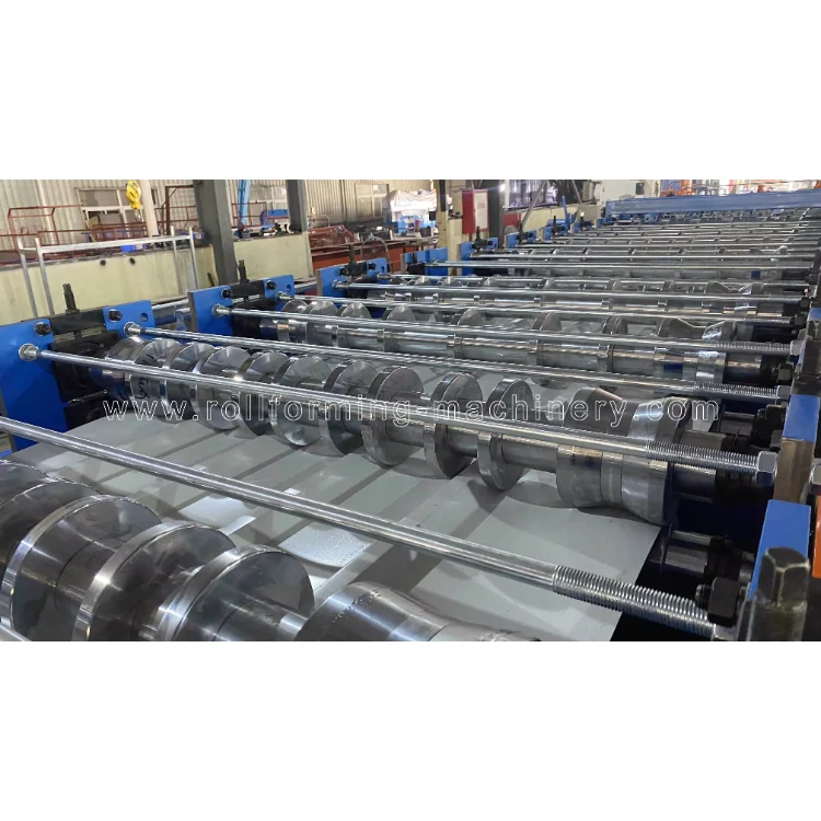 Automatic High Quality Double Layer Roof Panel Roll Form Machine For Deck Floor And Trapezoidal