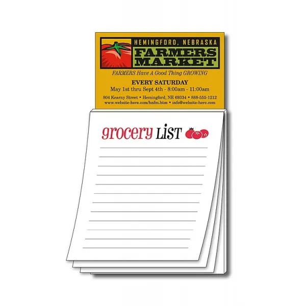 Self-Adhesive cute magnet memo notepads custom logo printed