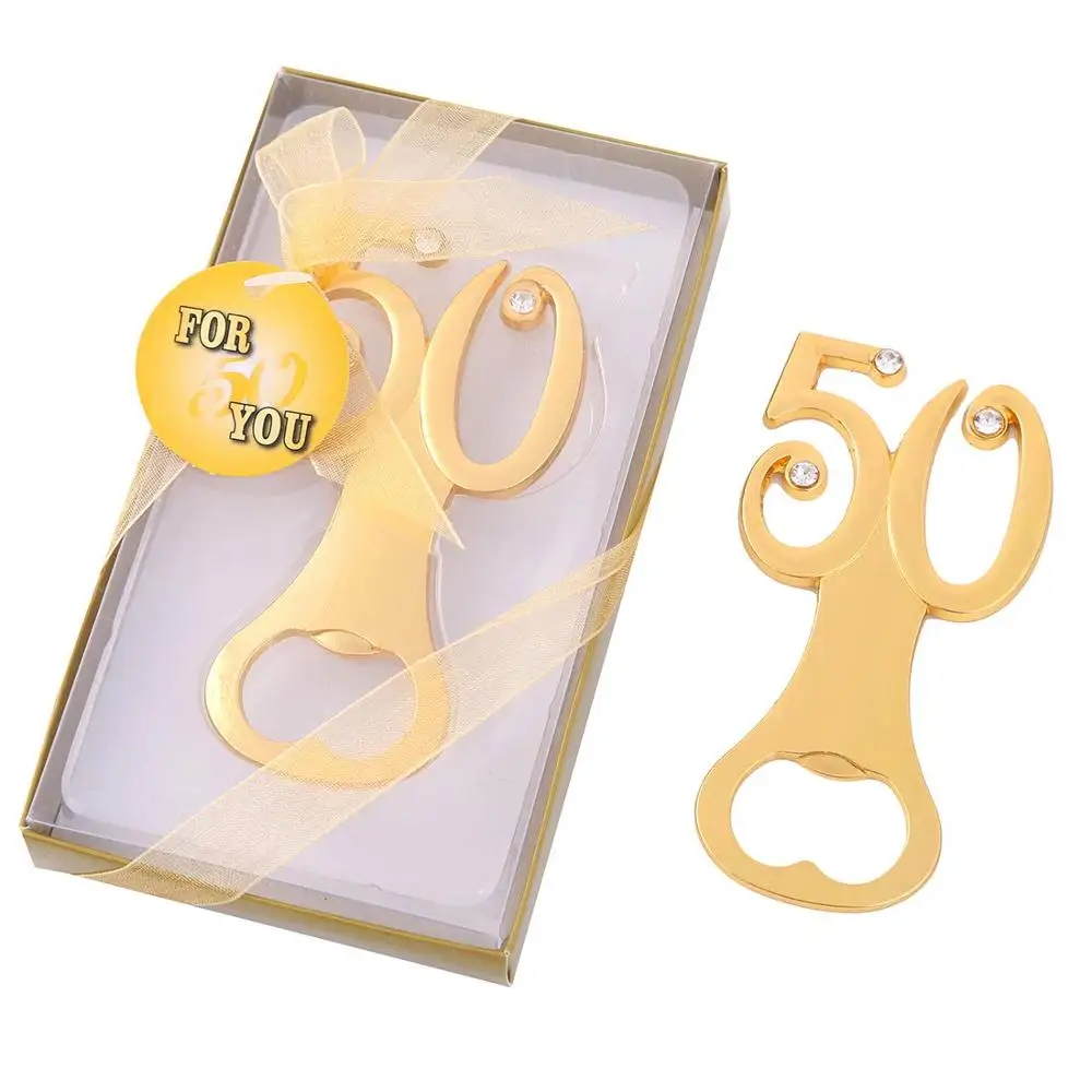 Bottle Openers 50th Anniversary, 50 Birthday Party Favors for Guests