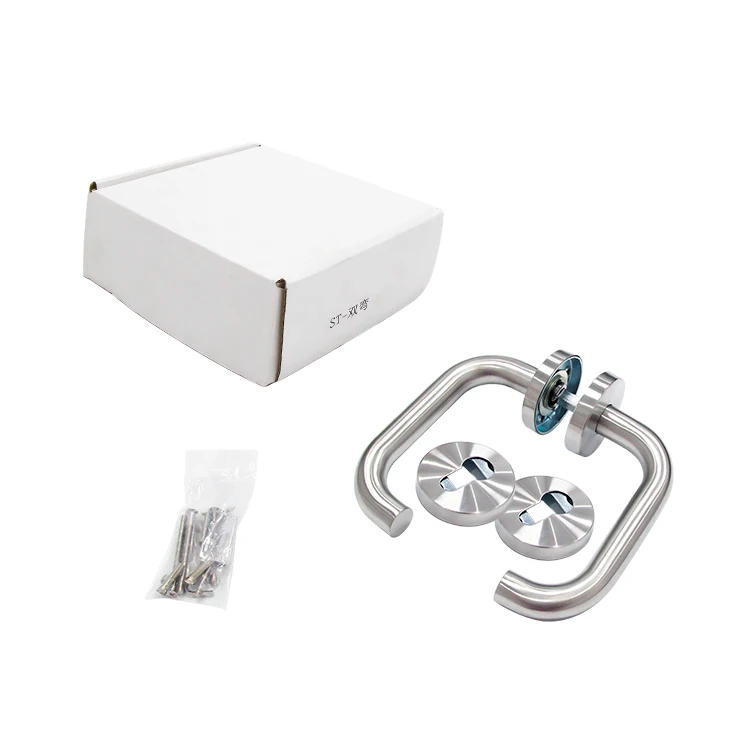 Manufacture Supplier Heavy Duty Fireproof Door Handle Stainless Steel European Standard Handle