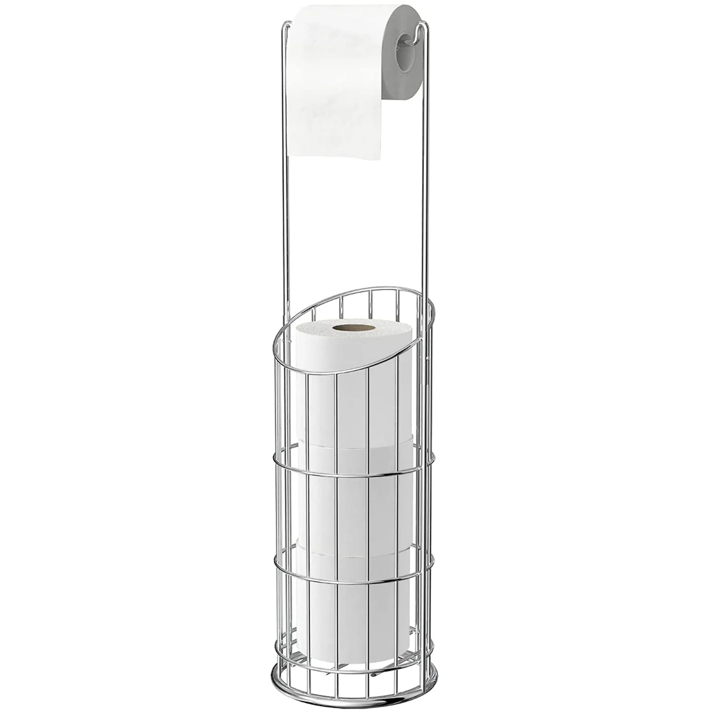 Table Decoration Vertical Roll Holder Paper Storage Rack Metal  Napkin Holder For Kitchen Countertops