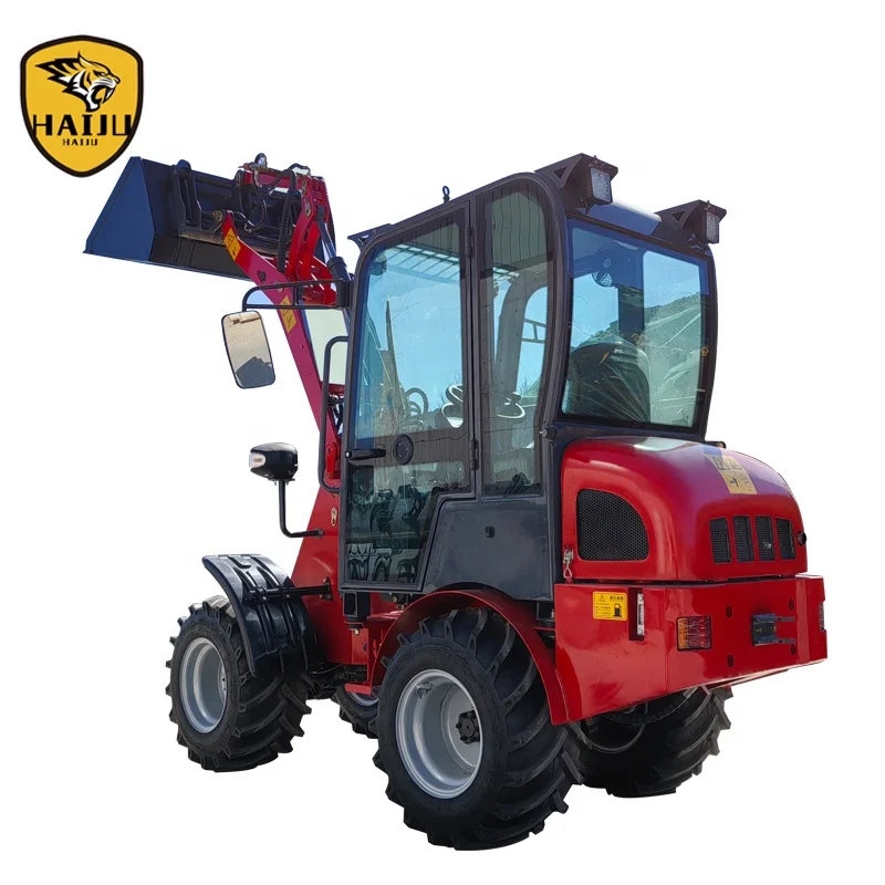 Articulated Small 4 Wheel Drive Mini Wheel Loader CS908 Capactity 800kg With 18.4KW 25HP Perkins 403J-11