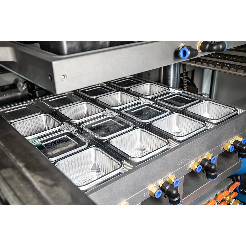 Drive System Pvc Supermarket Food Container Packing Box Thermoforming Machine