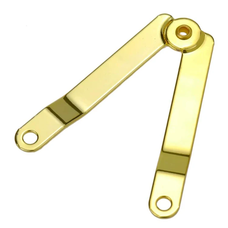 Customize wholesale high end metal hardware accessories small wooden box side stay