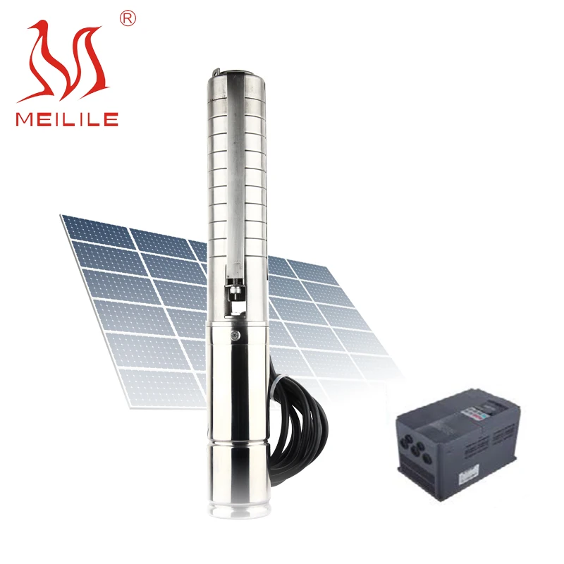 
1hp to 5hp submersible solar deep well pump 4 inch solar water pump price 
