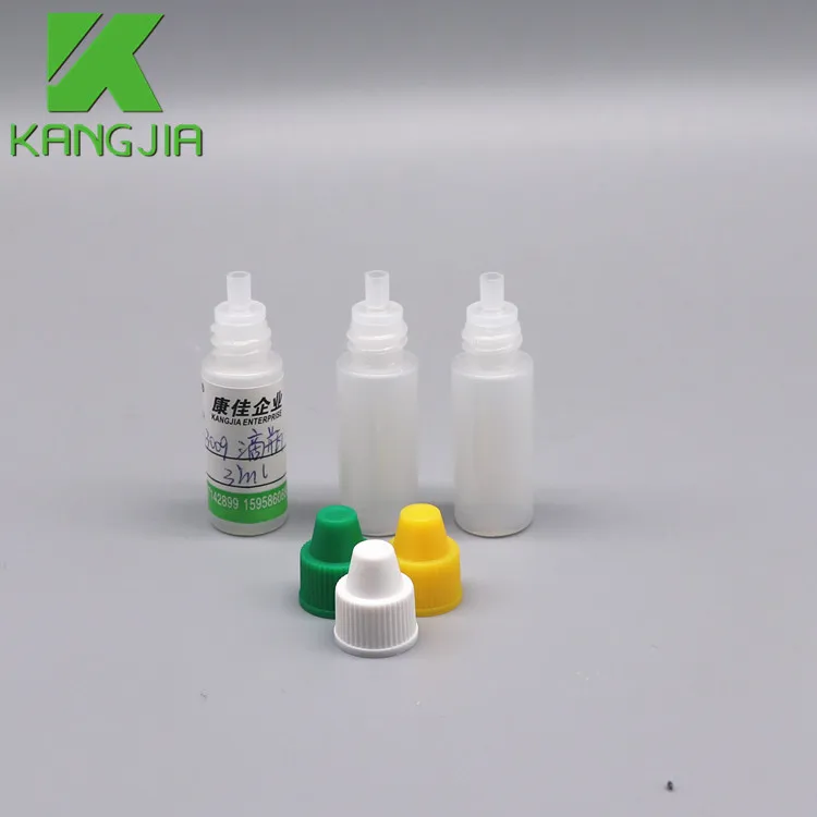 3ml 50ul  Plastic Dropper Bottles Chemical Plastic Reagent Essential oils Eye Drops Microscale Laboratory test
