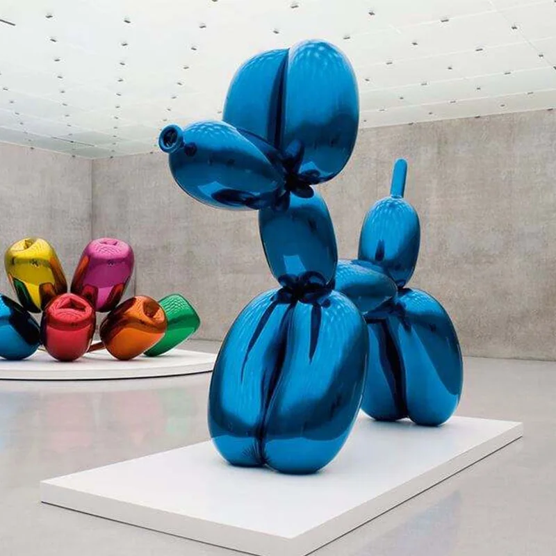 Hot-sale Popular Large outdoor abstract fiberglass balloon dog sculpture for Art Gallery Hotel Lobby Home Yard
