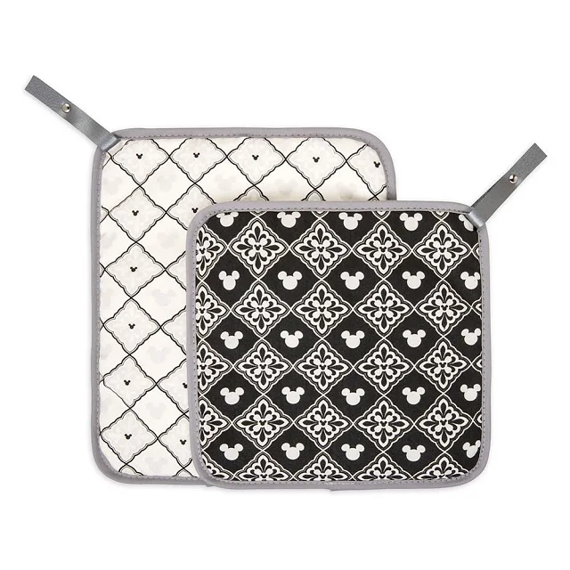 100% Soft Cotton Pot Pad Double Oven Mitts Kitchen Decor Pot Holders Sustainable Reusable High Quality Stylish Ecofriendly