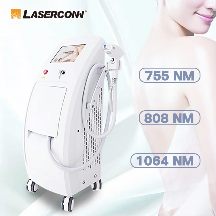 Blond Hair Trio Laser Hair Removal Instrument Woman Big spot 2000w triple wavelength 808nm diode laser epilation machine