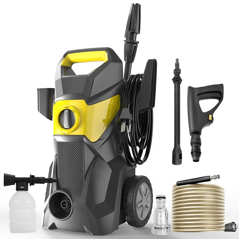 Electric High Pressure Car Washer Water Gun 2000W Portable Car Washing Machinery For Car