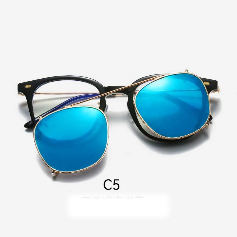 TR Clear Frame Sunglasses Set Glasses Polarized Sunglasses