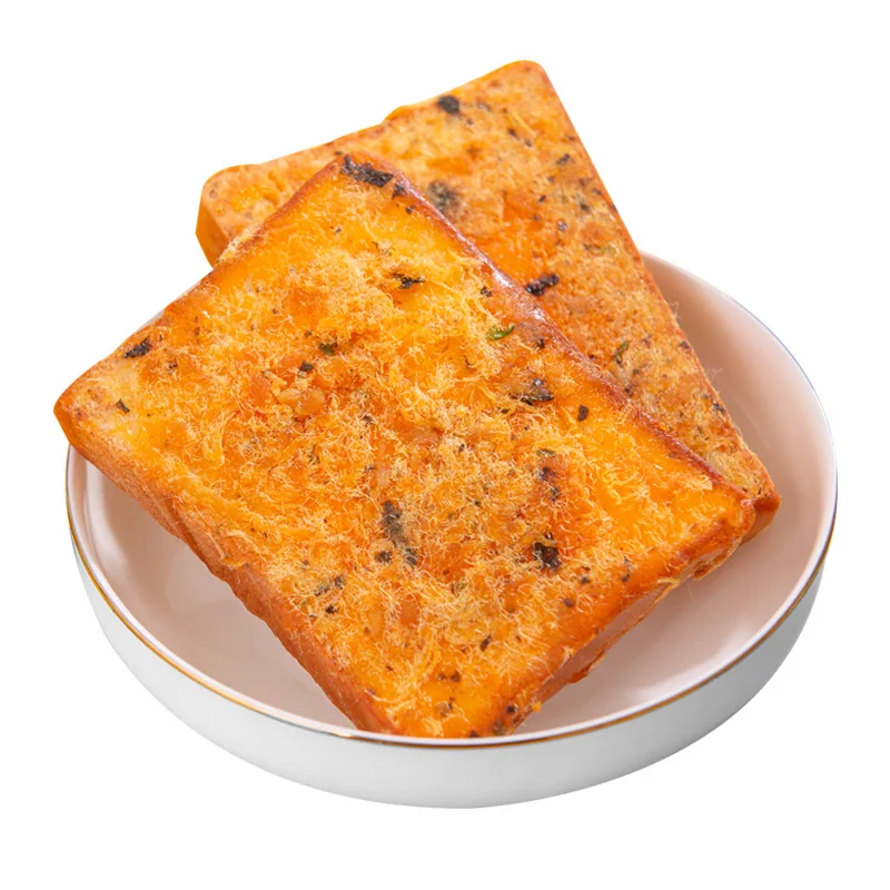 bulk healthy food breakfast substitute meat floss and seaweed bread soft bread meat floss seaweed toast squishy bread