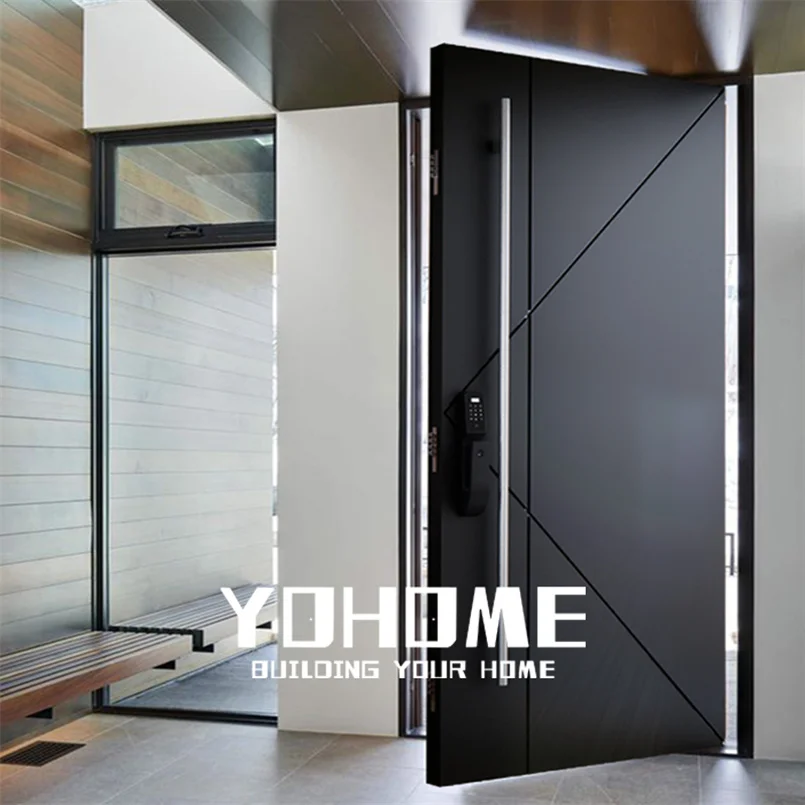 Yohome professional manufacturer custom enter home door luxury main door for houses security front doors for houses designs