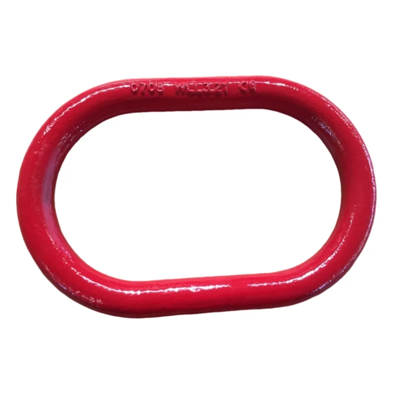 G80 A344 US Type Steel and Alloy Master Link with Flat Galvanized Finish Welded Hooks for Chain and Wire Rope Lifting Slings