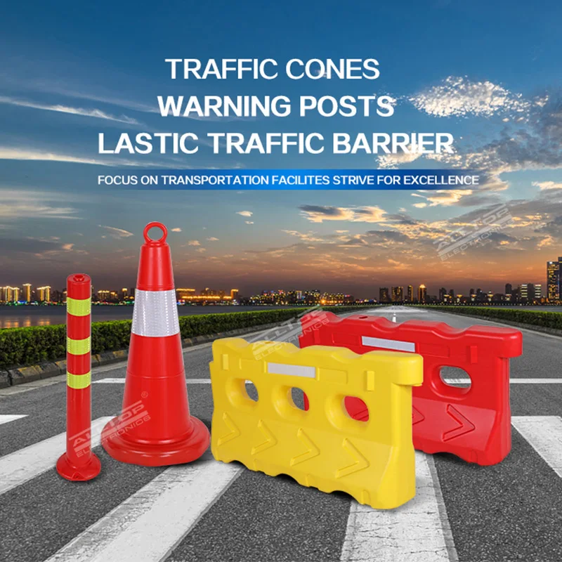 Hot sale road work cones traffic cones safety sign PE traffic cone