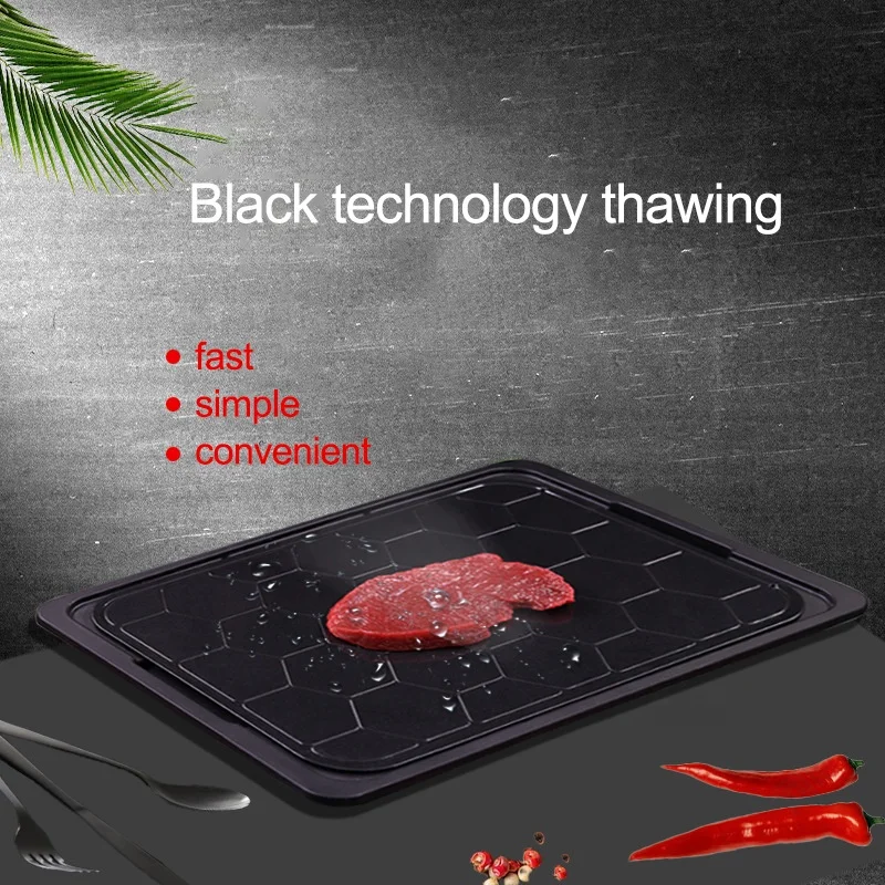 Бытовой Алюминиевый сотовый дизайн, термопластина, лоток для быстрого размораживания, лоток для быстрого размораживания мяса