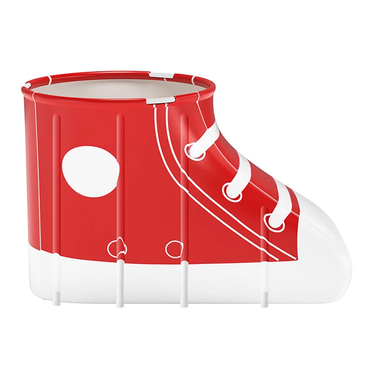 Portable Foldable Bathtub Shoe Type Bath Tub Comfortable Household Adult Single Bathing Bucket SPA Massage