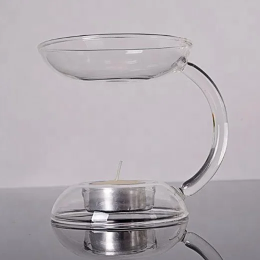 Handcrafted Borosilicate Glass Catalytic Fragrance Oil Lamp with T-Light