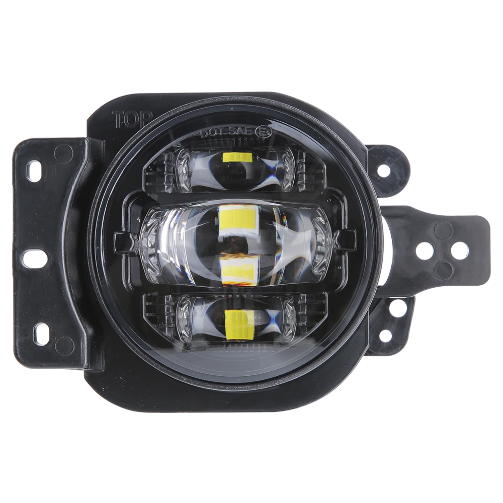 4 inch led fog lights for jeep wrangler JL accessories 2018+ black fog lamps for jeep gladiator jt 12V
