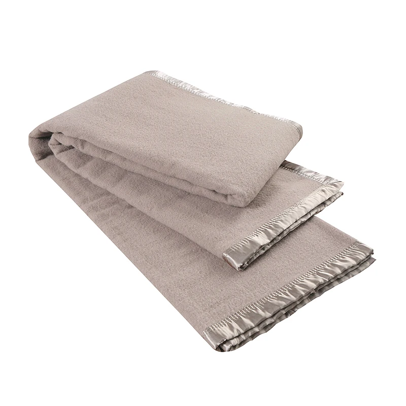 Heavy 100% Virgin Australian Wool Blanket Military Blanket Hotel Blanket