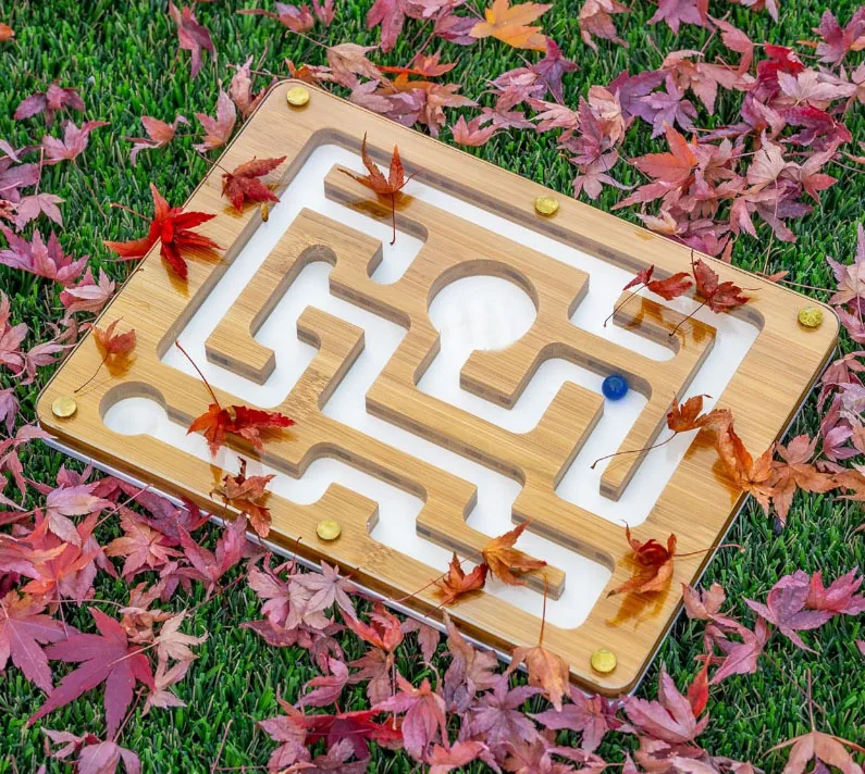 Dementia puzzle Games Coordination Improving Skills run brain game Active Minds Sensory Ball Bearing Track Maze for kids old man