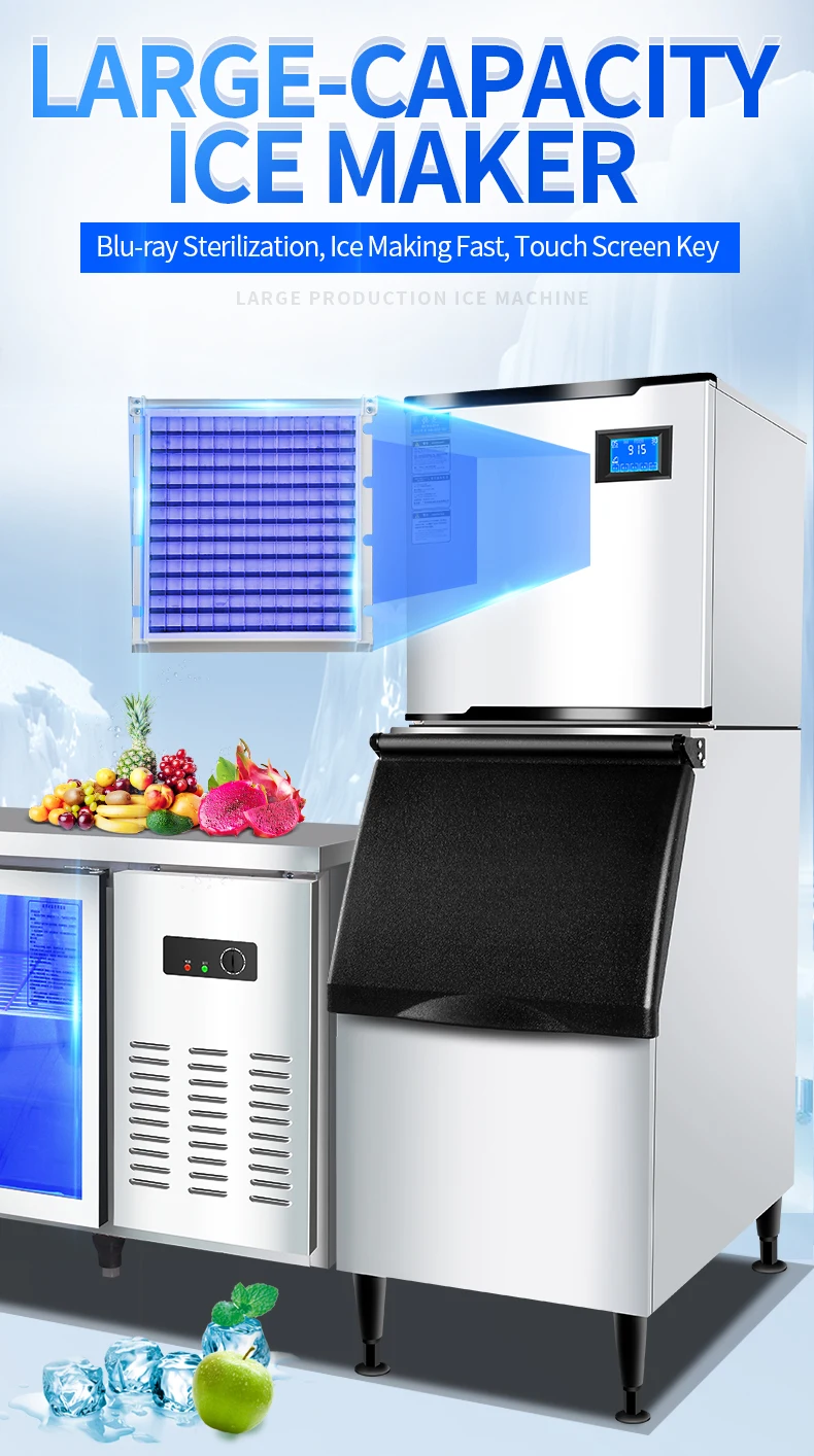 Hengzhi high quality 230 kg / day ice maker machine professional equipment ice maker machine for beverage shop