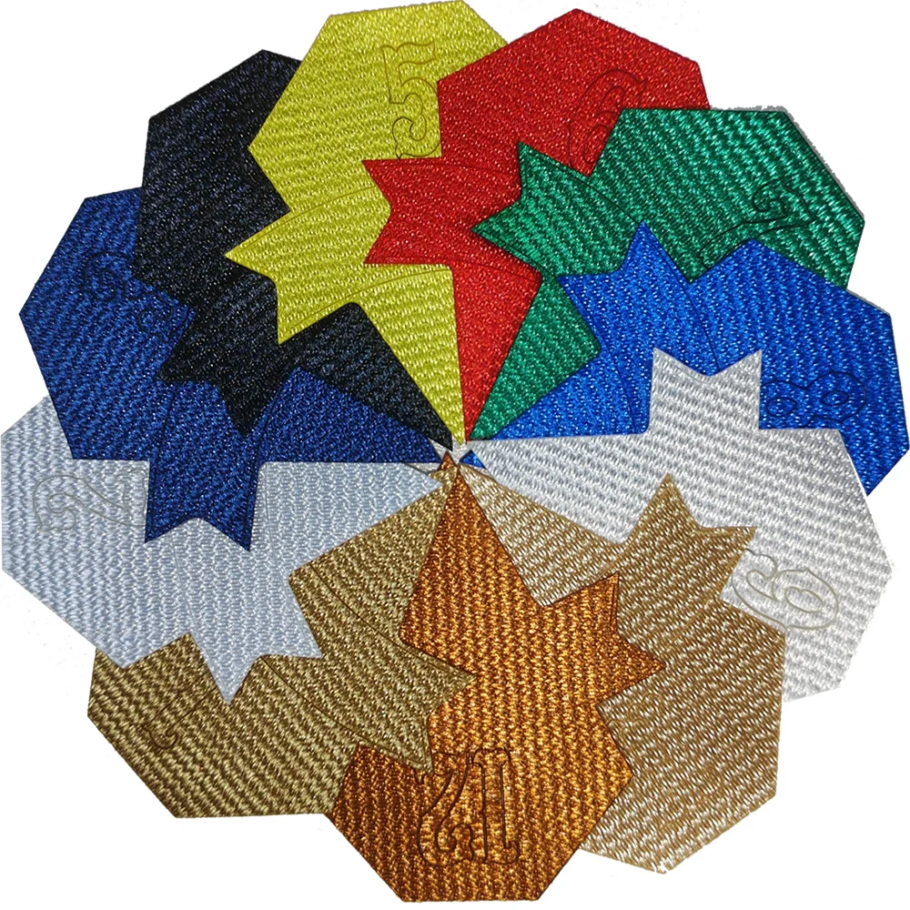 Art.TBT2103201B Gold Color Hot Press on  Tatami Fabric For Printed Patches on sports wear Glacier Fabric