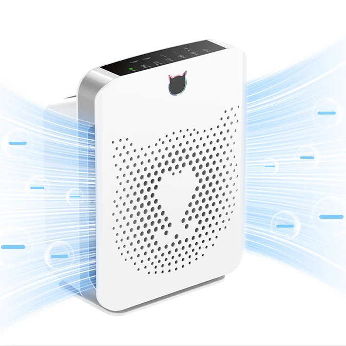 JNUO Портативный японский фильтр hepa difussure cat it room uv очиститель воздуха с запахом собаки солнечной батареей для спальни дома